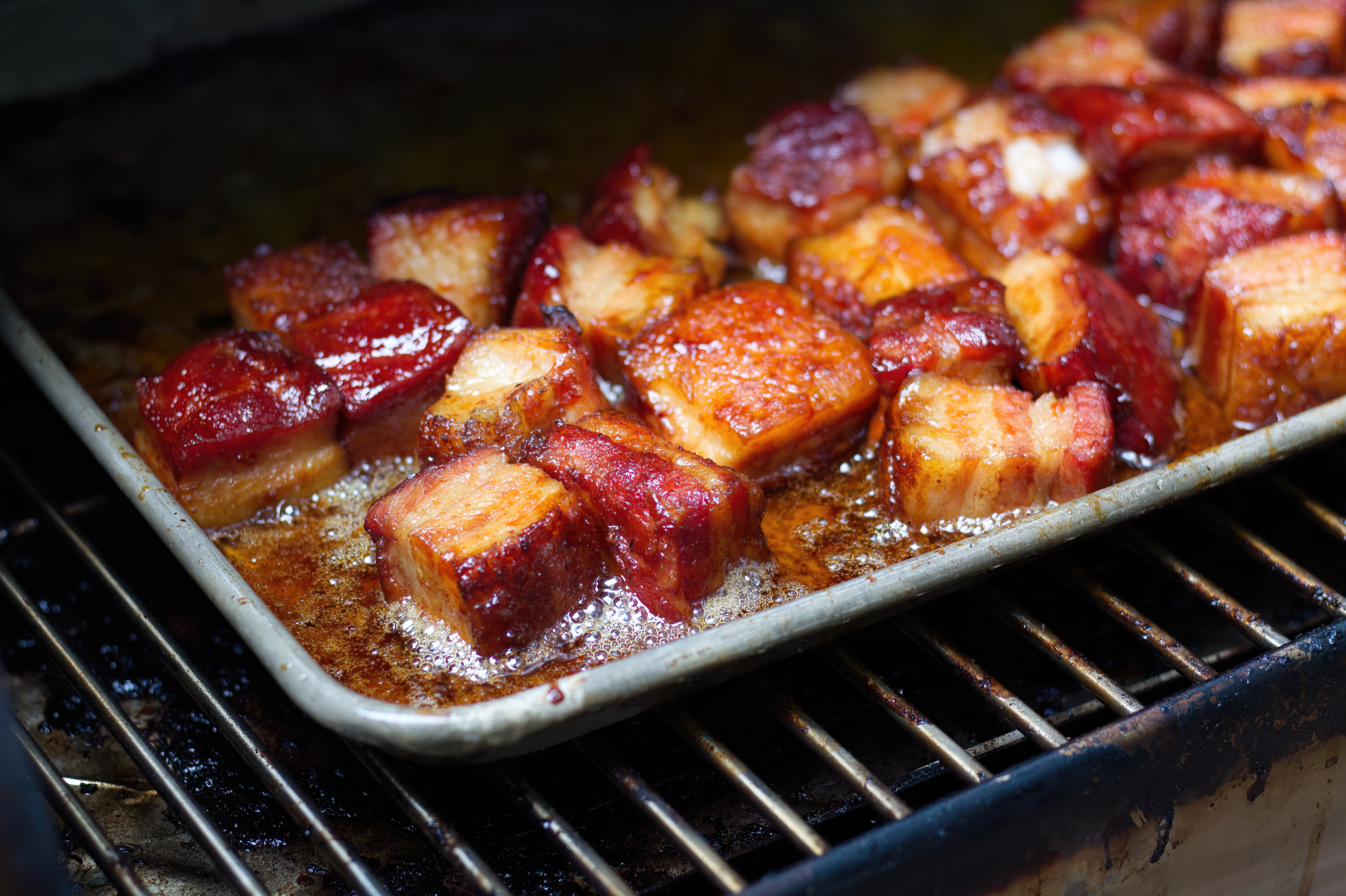 Sweet and Spicy Smoked Pork Belly Burnt Ends Fancy Boy Food Co